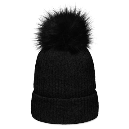 Columbia Snow Angel Pom-Pom Knit Beanie Microfleece Lined Snowflake Double Layer Women's Men's Gift Winter