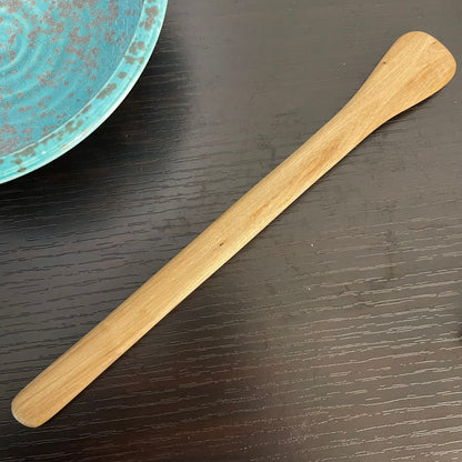 Small Narrow Rounded Spatula Sassafras 9.75" Reclaimed Wood Kitchen Utensil Handmade Charcuterie