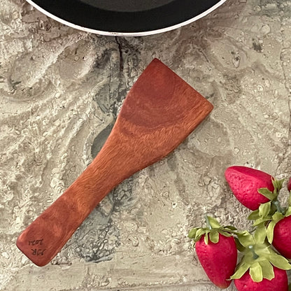 Mini Flat Spatula Flipper Cherry 6.5" Reclaimed Wood Kitchen Utensil Handmade Pancakes Omelets Eggs